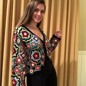 Granny Crochet Knit Cardigan